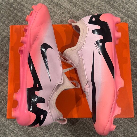 Nike Jr Zoom Mercurial Vapor 15 Academy MG Pink Foam Outdoor Soccer Cleat Size 6 - Picture 5 of 12